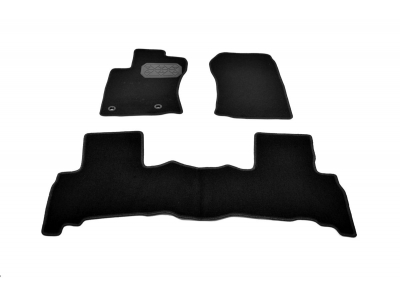 Коврики салона текстильные Norplast черные на 5 мест для Toyota Land Cruiser Prado 150 2013-2021