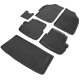 Комплект ковриков салона и багажника Rival полиуретан 6 штук для Chevrolet Spark/Ravon R2 2010-2021