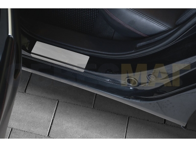 Накладки на пороги Russtal шлифованные для Mazda 6 2012-2021