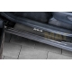 Накладки на пороги Russtal карбон с надписью для Toyota RAV4 2015-2019