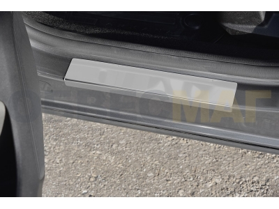 Накладки на пороги Russtal зеркальные для Renault Arkana № RAR19-01