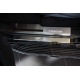 Накладки на пороги Russtal карбон с надписью для Lexus LX-570/450d 2015-2021