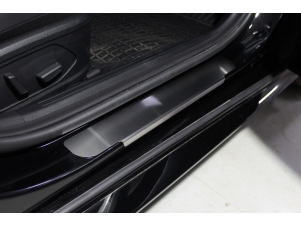 Накладки на пороги лист шлифованный 4 шт для Hyundai Sonata № HYUNSON20-08