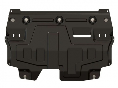 Защита картера и КПП Шериф сталь 2 мм для Volkswagen Polo/Skoda Rapid/Roomster/Fabia 2006-2020