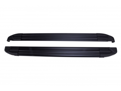 Пороги алюминивые Brilliant Black Турция для Mitsubishi L200 2006-2015