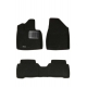 Коврики текстильные 3D Euromat чёрные Original Lux для Hyundai Santa Fe 2012-2018