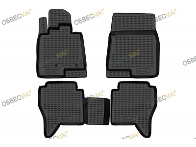 Коврики в салон полиуретан 4 штуки Element для Mitsubishi Pajero 4 2006-2021