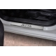 Накладки на пороги Russtal шлифованные с надписью для Volkswagen Jetta 2011-2018