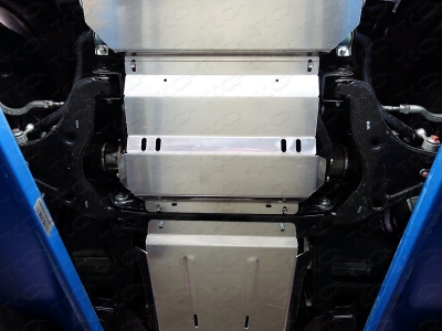 Защита картера ТСС алюминий 4 мм для Mitsubishi L200/Pajero Sport/Fiat Fullback 2013-2016