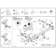 Фаркоп оцинкованный Galia шар A для Mercedes-Benz GL-Class X164/X166/GLE-Class/GLS-Class 2005-2021