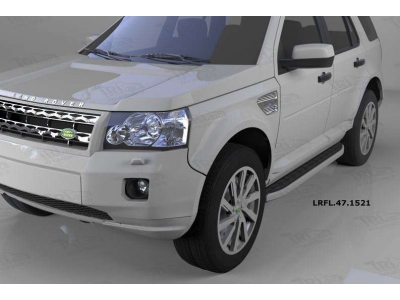 Пороги алюминиевые Alyans для Land Rover Freelander 2 2006-2014