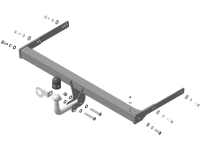 Фаркоп с оцинк. шаром для Skoda Kodiaq 2017-2023, Volkswagen Tiguan II 2016-2024, Volkswagen Tiguan 2007-2016, Skoda Yeti 2009-2018, Audi Q3 2011-2019 крепление шара на двух болтах