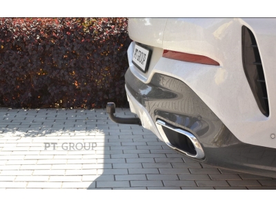 ТСУ Фаркоп PT GROUP, тип шара AV (вертикально съемный с ключом) для BMW X5 2018-2022 (кроме Long) / X6 2019-2022 / X7 2019-2022