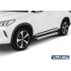Порог-площадка "Silver" F180AL Rival + комплект крепежа BYD Song Plus 2023-н.в. (V - 1.5 PHEV, 4WD)
