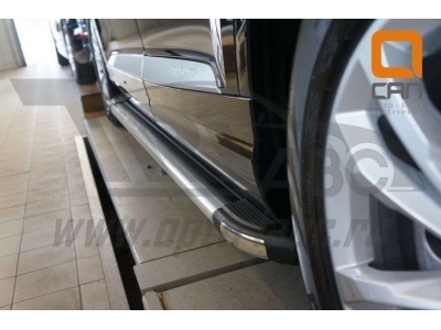 Пороги алюминивые Brilliant Black Турция для Land Rover Discovery Sport 2014-2021