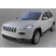 Пороги алюминиевые Brillant серебристые для Jeep Cherokee Trailhawk 2014-2021