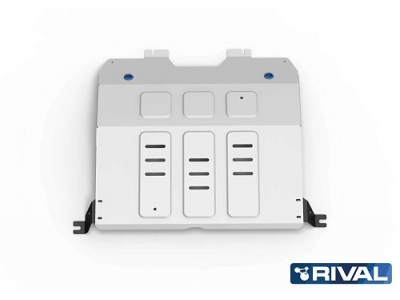 Защита картера + комплект крепежа, RIVAL, Алюминий для Changan CS85 2023-н.в.