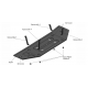 Защита топливного бака (сталь) + комплект крепежа для Changan Hunter Plus 2023-н.в. (V - 2.0, АКПП, 4WD)