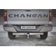 Фаркоп с нержавеющей накладкой для Changan Hunter Plus 2023-н.в. съемное крепление шара под американский квадрат