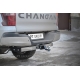 Фаркоп с нержавеющей накладкой для Changan Hunter Plus 2023-н.в. съемное крепление шара под американский квадрат