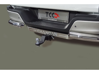 Фаркоп (оцинкованный, шар E, надпись Changan) ТСС для Changan Hunter Plus 2.0 4WD 2023 – н.в.