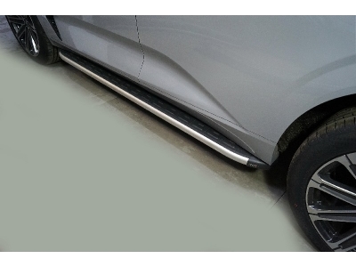 Пороги алюминиевые с пластиковой накладкой 1920 мм для Changan UNI-K 2020 – н.в. CHANUNIK23-03AL