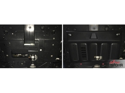 Защита картера + комплект крепежа Автоброня, Сталь для Changan UNI-T 2023-н.в., 1.5, АКПП, FWD