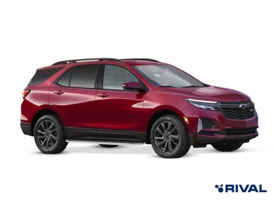Порог-площадка "Premium" A173ALP + комплкет крепежа, RIVAL для Chevrolet Equinox, 2020-н.в.