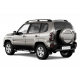 Защита порогов с накладками d=76 мм (НПС) для Lada Niva Travel 2021-н.в., Lada Niva 2020-2021, Chevrolet Niva 2009-2020