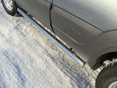 Пороги труба 60 мм ТСС для Chevrolet Niva 2009-2020