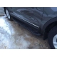 Пороги алюминиевые Corund Black Турция для BMW X3 2010-2014