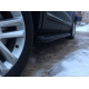 Пороги алюминиевые Corund Black Турция для Subaru Forester 2013-2018