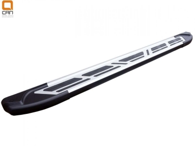 Пороги алюминиевые Corund Silver для Nissan X-Trail № NIXT.53.3161