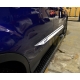 Пороги алюминиевые Almond Black Erkul для Nissan Pathfinder 2014-2021