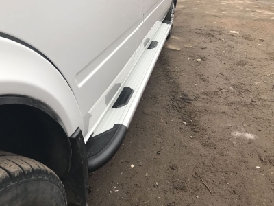 Пороги алюминиевые BOSPHORUS GREY Erkul для Mazda CX-5 2011-2017