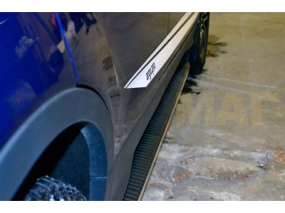 Пороги алюминиевые MAYA Erkul для Jeep Grand Cherokee 2010-2021