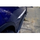 Пороги алюминиевые Rainbow Black Erkul для Volkswagen Touareg 2002-2017