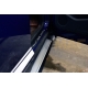 Пороги алюминиевые Rainbow Erkul для Nissan Pathfinder 2014-2021