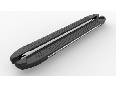 Пороги алюминиевые Tayga Erkul для Kia Sorento Prime 2015-2021