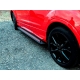 Пороги алюминиевые Vision Black Erkul для Fiat Doblo 2010-2021