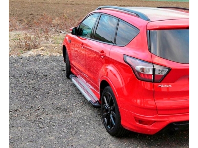 Пороги алюминиевые Vision Erkul для Ford Ranger 2012-2015