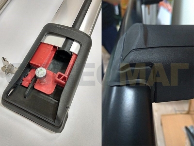 Багажные поперечины Fishbar серебристые, комплект 2 шт. Erkul для Fiat Doblo 2001-2015