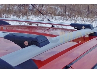 Багажные поперечины Fishbar серебристые, комплект 2 шт. Erkul для Ford Ranger 2012-2015