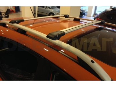 Багажные поперечины Wingcarrier серебристые, комплект 2 шт. Erkul для Volkswagen Tiguan 2016-2021
