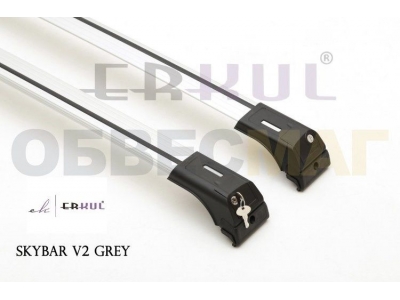 Багажные поперечины Skybar V2 серебристые, комплект 2 шт. Erkul для Toyota Auris 2012-2021