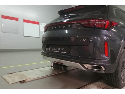 Фаркоп для Exeed LX 2021-н.в., Chery Tiggo 7 Pro 2020-2024, Xcite X-Cross 7 2024-н.в., Chery Tiggo 7 Pro Max 2023-н.в. съемное крепление шара под американский квадрат