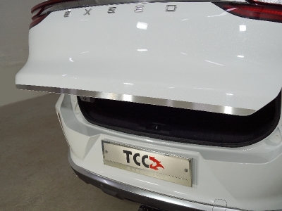 Накладка на заднюю дверь (лист шлифованный) ТСС для Exeed TXL 1.6L Turbo 4WD 2021 – н.в.