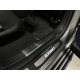 Накладки на пластиковые пороги (лист шлиф с полосой) 4шт для Exeed VX 2.0L 4WD 2023-н.в.