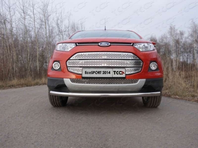 Защита переднего бампера 60 мм ТСС для Ford Ecosport 2014-2018