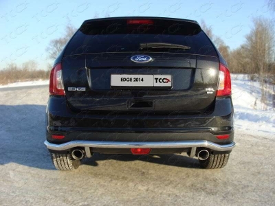 Защита заднего бампера 60 мм ТСС для Ford Edge 2013-2015